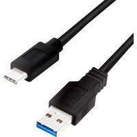 LogiLink CU0168 USB-kabel 1 m USB 3.2 Gen 1 (3.1 Gen 1) USB A USB C Zwart - thumbnail