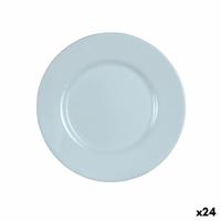 Dessertbord Luminarc Plumi Paradise Blauw Glas Ø 19 cm (24 Stuks)