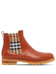 Burberry bottines chelsea à motif Vintage Check - Marron