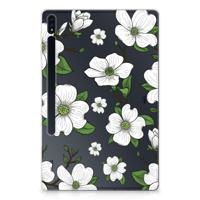 Samsung Galaxy Tab S7 Plus | S8 Plus | Siliconen hoesje | Dogwood Flowers