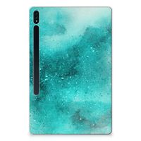 Tablethoes Samsung Galaxy Tab S7 Plus | S8 Plus Painting Blue