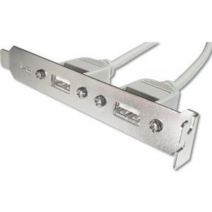 Digitus AK-300301-002-E USB-kabel 0,25 m USB 2.0 USB A IDC Beige