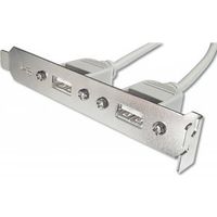 Digitus AK-300301-002-E USB-kabel 0,25 m USB 2.0 USB A IDC Beige - thumbnail