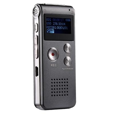 SK-012 8GB Voice Recorder USB professionele Dictaphone digitale audio met WAV MP3 speler VAR functie record (zilver)
