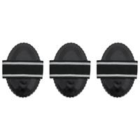 VidaXL Roskammen 3 st staal zwart