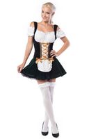 Dirndl Isa Groen/Zwart Dames
