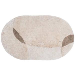 Veer Carpets - Badmat Bink - Creme Ovaal 60 x 100 cm