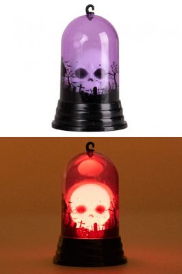Halloween Deco Doodshoofd in Kandelaar + licht
