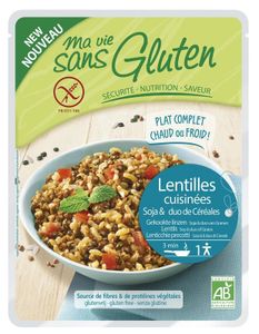 Gekookte linzen soja & granenduo glutenvrij bio