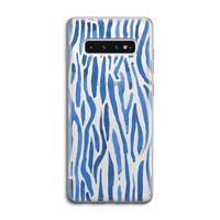 Blauwe nerven: Samsung Galaxy S10 4G Transparant Hoesje