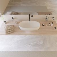 Wastafel Ideavit Colidcliff-70 Opbouw 70x35x12.5 cm Solid Surface Mat Wit Ideavit