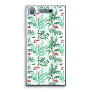 Flamingo bladeren: Sony Xperia XZ1 Transparant Hoesje