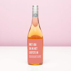 Wijnfles Quarantaine - Rosé (Blush Rosé)