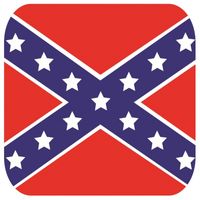 Glas viltjes met Redneck vlag 15 st - thumbnail