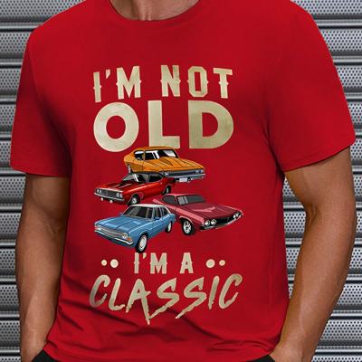 Bon&Bon Men's Black Graphic T-Shirt - Casual Round Neck Slogan Tee Red / S