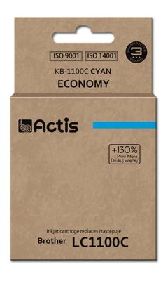 Actis KB-1100C-inkt (vervangt Brother LC1100C/980C; standaard; 19 ml; blauw)