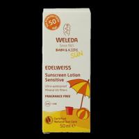 Weleda Edelweiss zonnecreme gevoelige huid SPF50 50 Milliliter