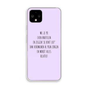 Relatief: Pixel 4 Transparant Hoesje