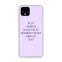 Relatief: Pixel 4 Transparant Hoesje