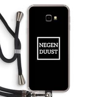 Negenduust black: Samsung Galaxy J4 Plus Transparant Hoesje met koord Negenduust black: Samsung Galaxy J4 Plus Transparant Hoesje met koord