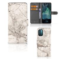 Nokia G11 | G21 | Bookcase | Marmer Beige