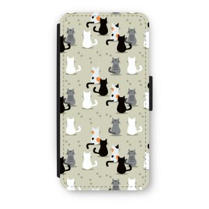 Katten: iPhone 7 Flip Hoesje