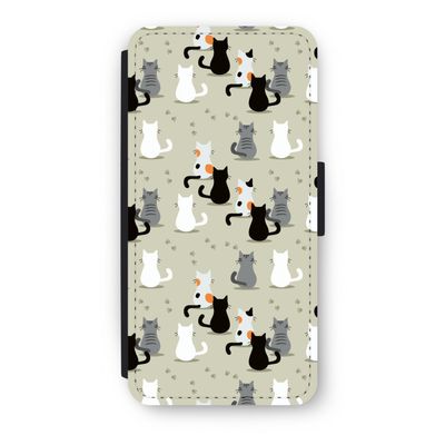 Katten: iPhone 7 Flip Hoesje