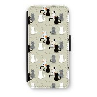 Katten: iPhone 7 Flip Hoesje