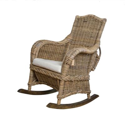 Schommelstoel met lektuurbak