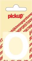 Plakletter Helvetica 40 mm Sticker witte letter o Pickup - Pickup