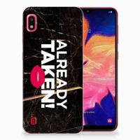 Samsung Galaxy A10 | Siliconen hoesje | met naam Already Taken Black