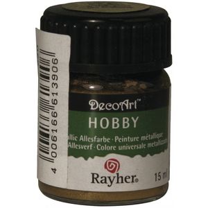 Hobby acrylverf goud 15 ml
