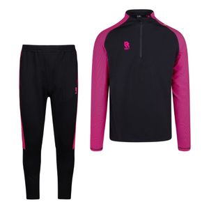 Robey Performance Half-Zip Trainingspak Zwart Neon Roze