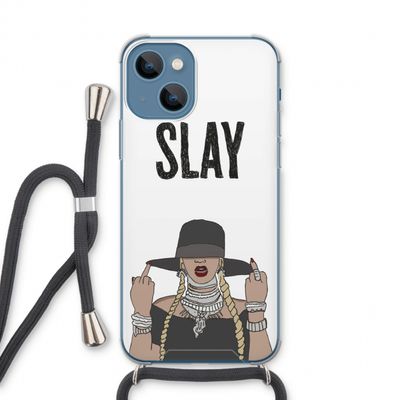 Slay All Day: iPhone 13 Transparant Hoesje met koord