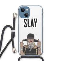 Slay All Day: iPhone 13 Transparant Hoesje met koord