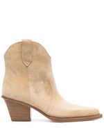 Paris Texas bottines Sedona 60 mm en daim - Marron - thumbnail