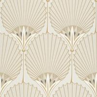Dutch Wallcoverings Asperia - Nile Palm - Beige/Goud