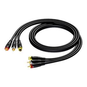 Procab CAV130/20 SVHS en RCA videokabel 20m