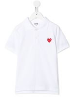 Comme Des Garçons Play Kids polo à logo imprimé - Blanc - thumbnail