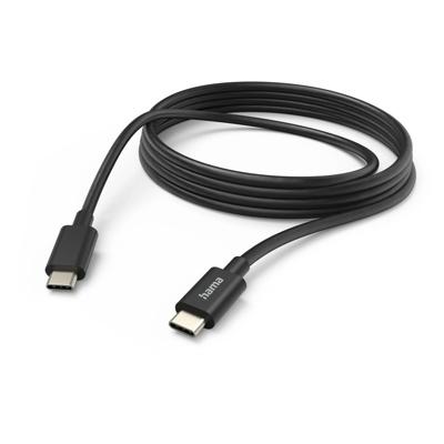 Hama USB-Kabel, USB-C naar USB-C, 3 m Oplader Zwart