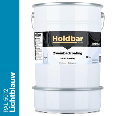 Holdbar Zwembadcoating Lichtblauw (RAL 5012) 10 kg