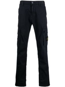 Stone Island pantalon à poches cargo en coton - Bleu