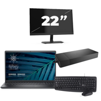 Dell Vostro 15 3510 - Intel Core i5-11e Generatie - 15 inch - 16GB RAM - 256GB SSD - Windows 11 Home + 1x 22 inch Monitor