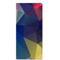 Samsung Galaxy A22 5G Stand Case Polygon Dark