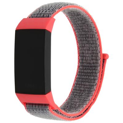 Fitbit Charge 3 & 4 Nylon Band - Fel Roze