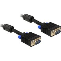 DeLOCK 1m VGA Cable VGA kabel VGA (D-Sub) Zwart - thumbnail