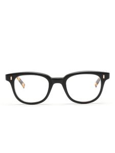 Eyevan7285 lunettes de vue carrées à effet écailles de tortue - Noir