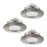 Eglo Ledspot Pineda (3) 3x6w - 3000K - 7,8cm nikkel 95823