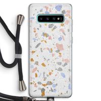 Terrazzo N°8: Samsung Galaxy S10 Plus Transparant Hoesje met koord Terrazzo N°8: Samsung Galaxy S10 Plus Transparant Hoesje met koord