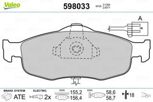 Valeo Remblokset 598033